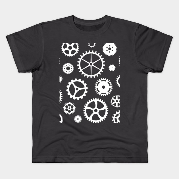 Various gears Kids T-Shirt by StefanAlfonso